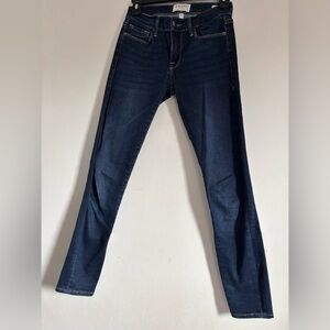 Frame Denim Dark Blue Straight Leg Jeans